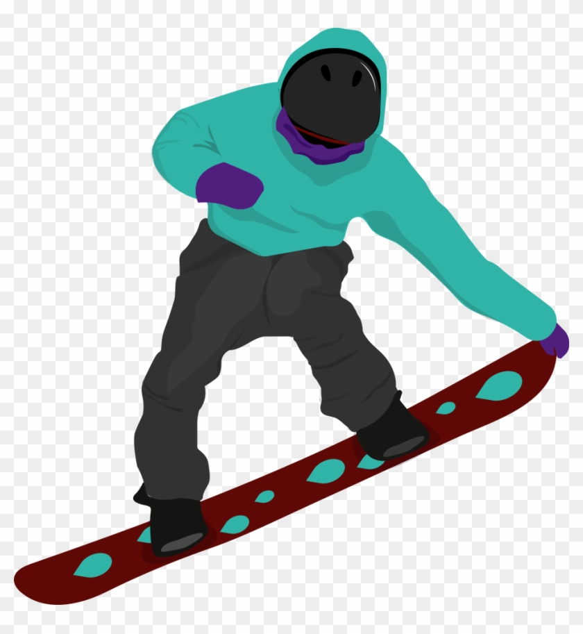 This Is A Sticker Of A Snowboarder - Sticker #1202959