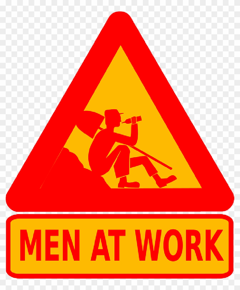 Mb Image/png - Man At Work Sign #1202985