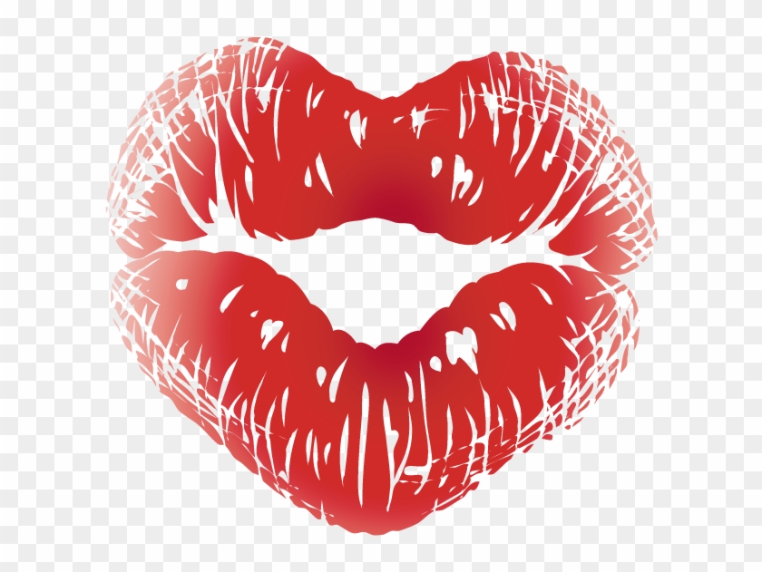 Kissing Clipart Red Lipstick - Lip Kiss Images Transparent #1202987