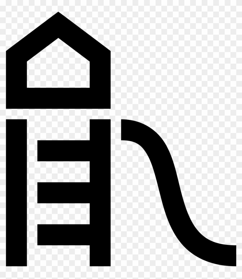 The Generic Playground Setup, An Angled Ladder Leading - Playground Icon #1203235