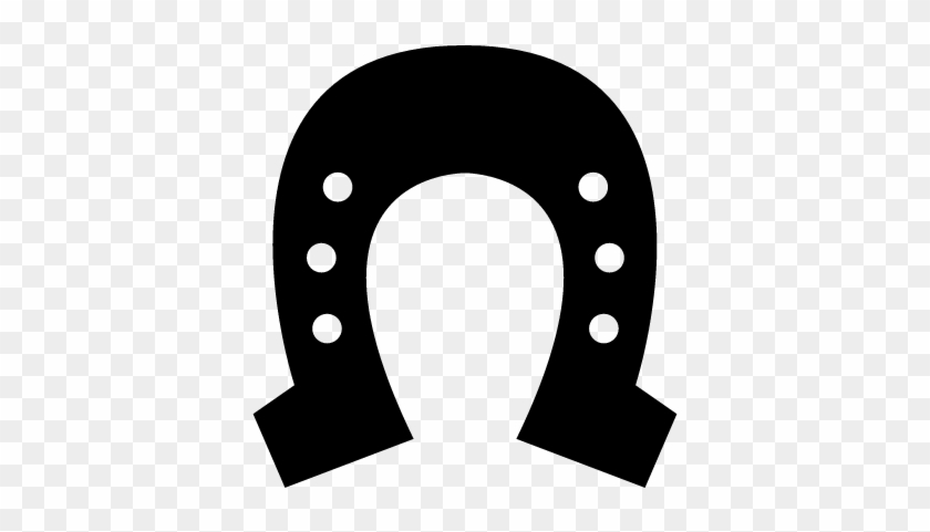 Horseshoe Shape With Six Small Holes Vector - Horseshoe Shape #1203254