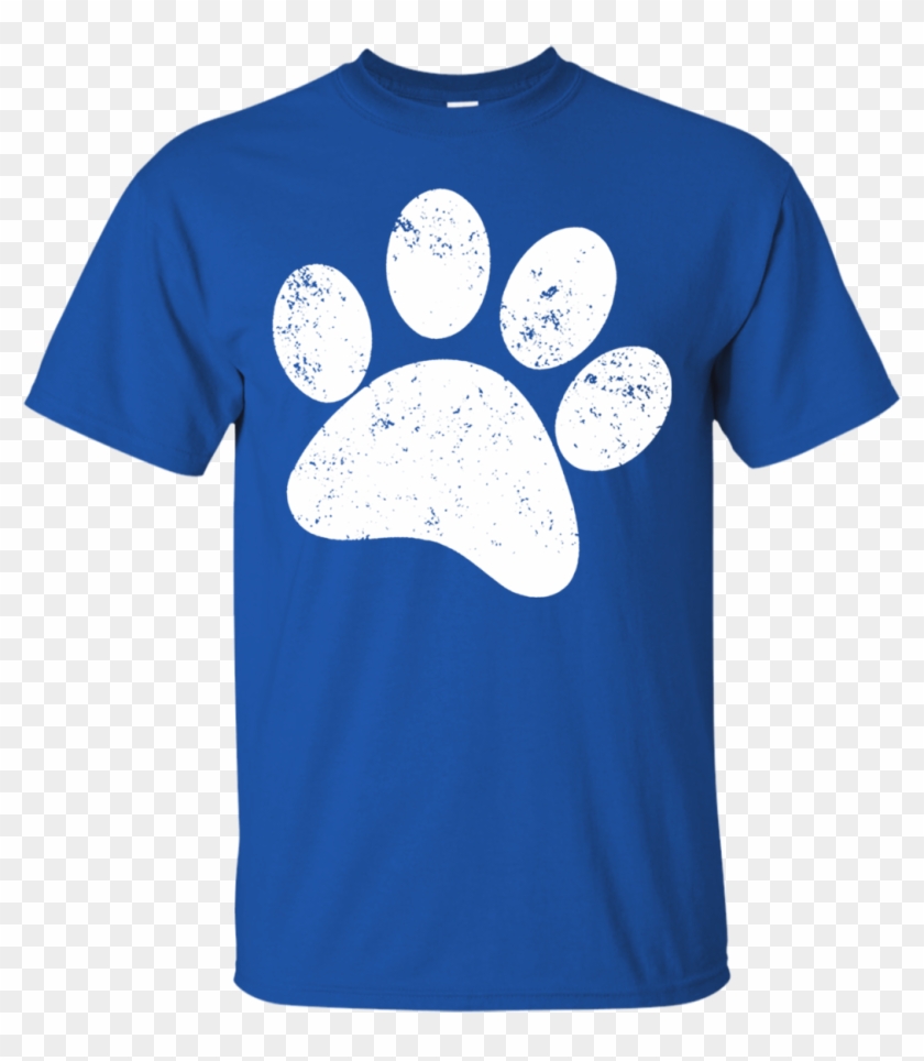 Dog Paw Print Shirt - Dog Paw Print Shirt - Vintage Dog Paw T Shirt - T-shirt #1203287