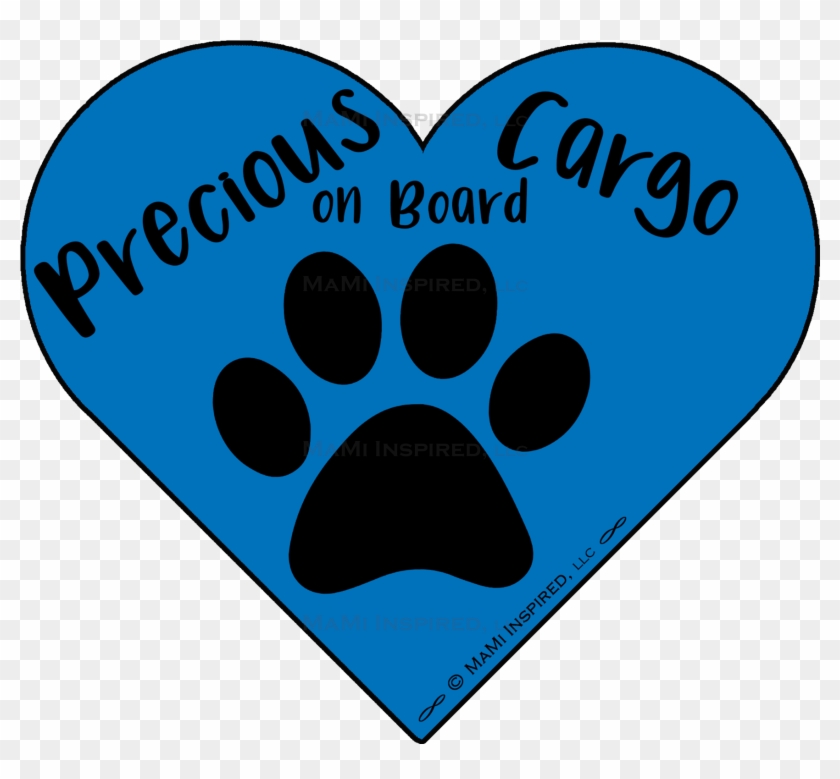 Precious Cargo On Board Dog On Board Paw Print Puppy - Precious Cargo On Board Dog On Board Paw Print Puppy #1203293