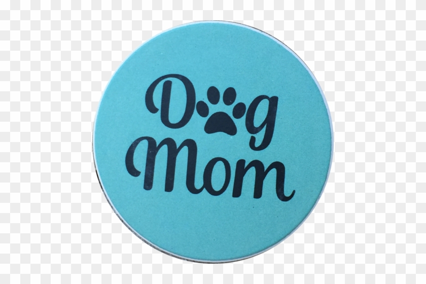 Dog Mom Paw Print Auto Car Coaster Absorbent Stone - Dog Mom Paw Print Car Auto Coaster Absorbent Stone #1203295