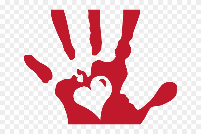 Helping Hands Clipart - Hand Print #1203320