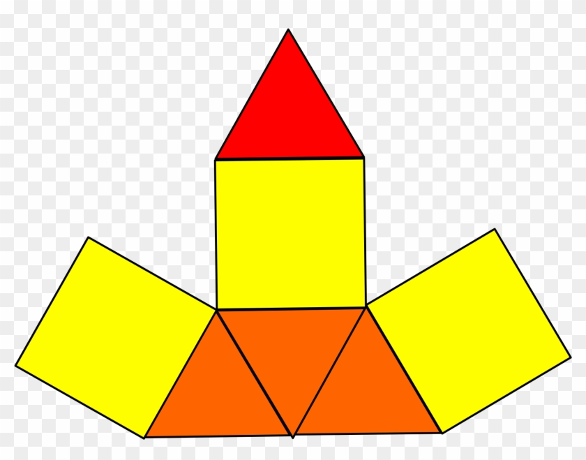 Open - Triangular Pyramid Net #1203413
