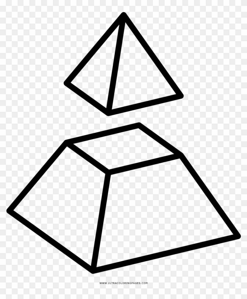 Pyramid Divided Coloring Page - Drawing #1203437