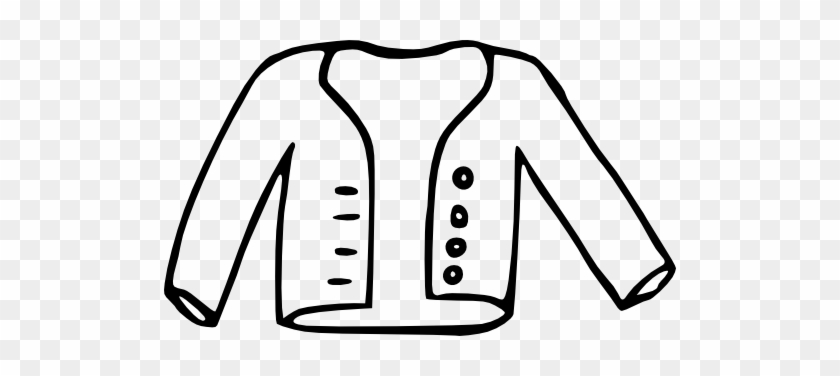 Jacket Clipart Black And White #1203453