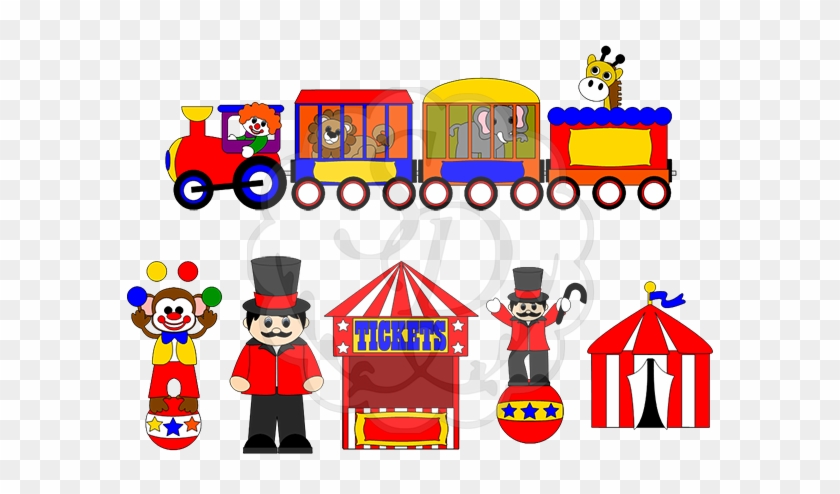 Circus Train And Animals - Circus Train And Animals #1203492