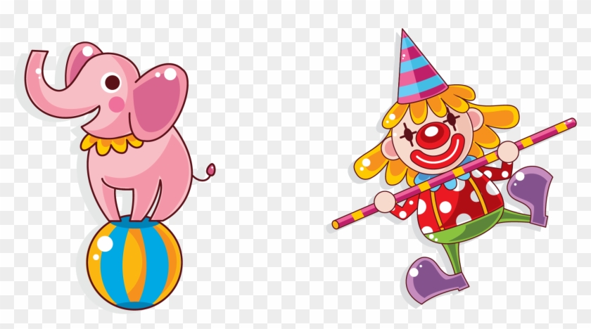 Sticker Circus Clown Illustration - Clown Vector Png #1203501