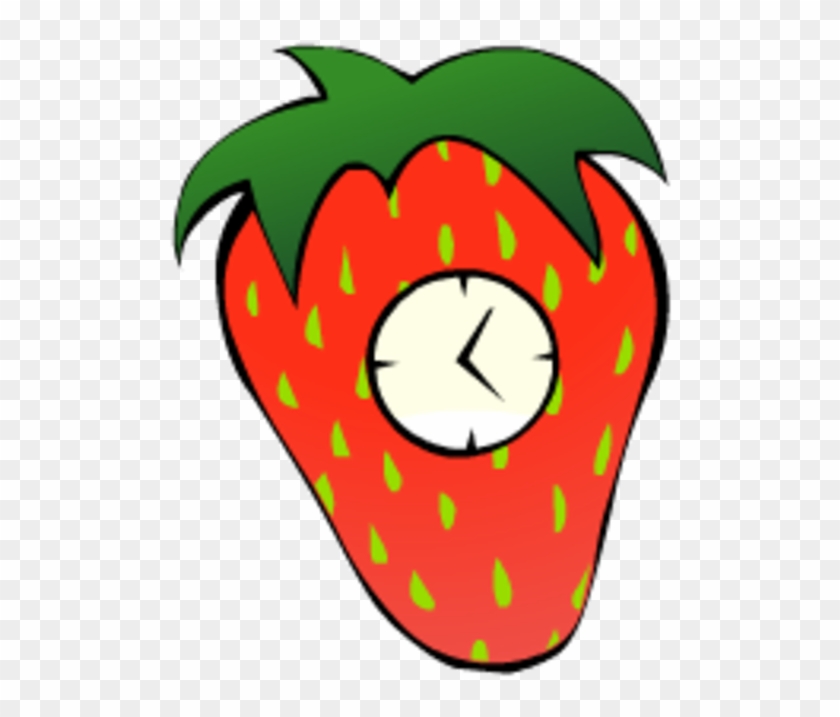 Strawberry With A Clock #1203530