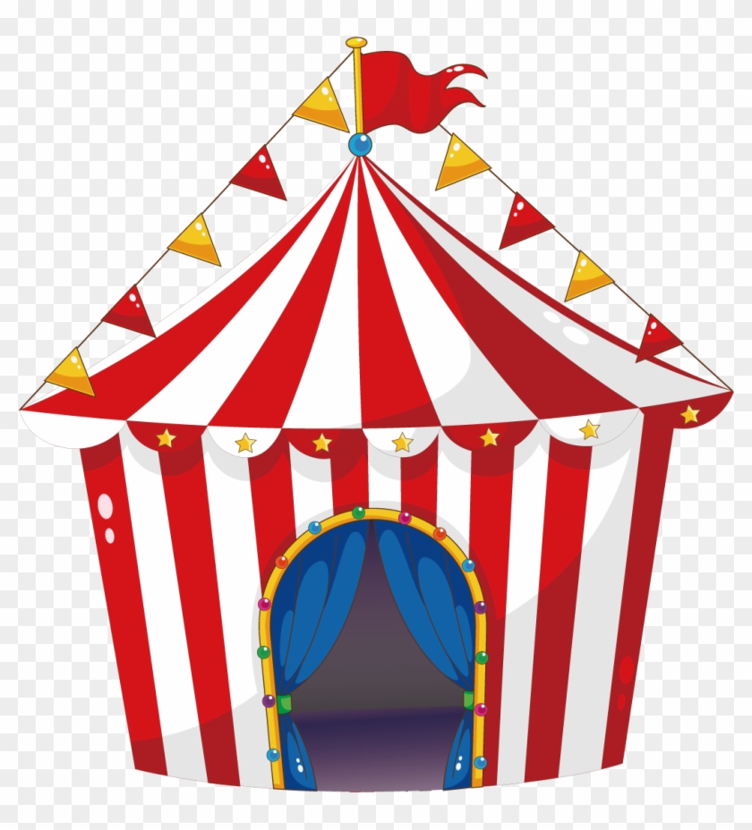 Tent Circus Carnival Illustration - Carpa De Circo Dibujo #1203546