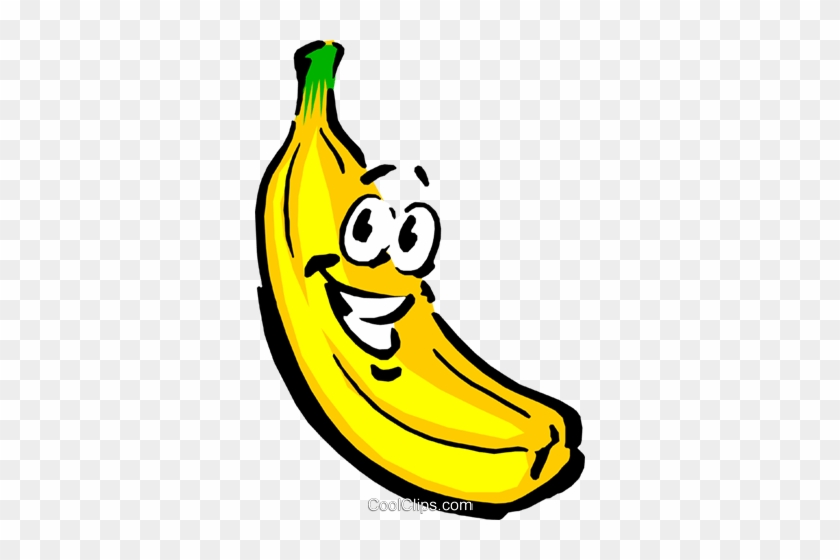 Cartoon Banana Royalty Free Vector Clip Art Illustration - Cartoon Banana #1203606
