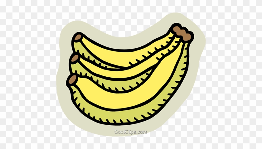 Bananas Royalty Free Vector Clip Art Illustration - Clock #1203610
