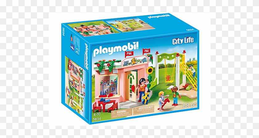 Playmobil ® 5634 Nursery School - Playmobil Preschool With Playground Playset Building #1203615