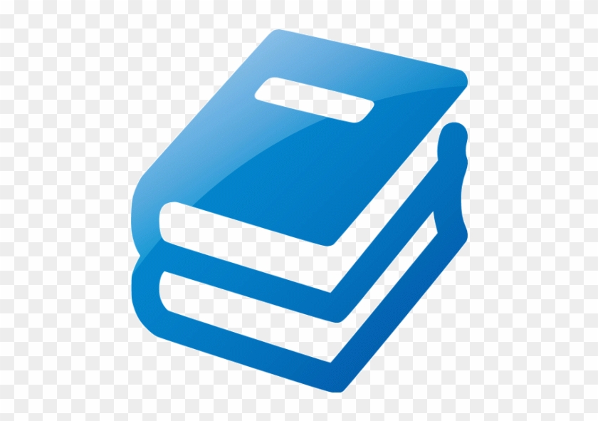 Web 2 Blue Book Stack Icon - Book Icon Png White #1203623