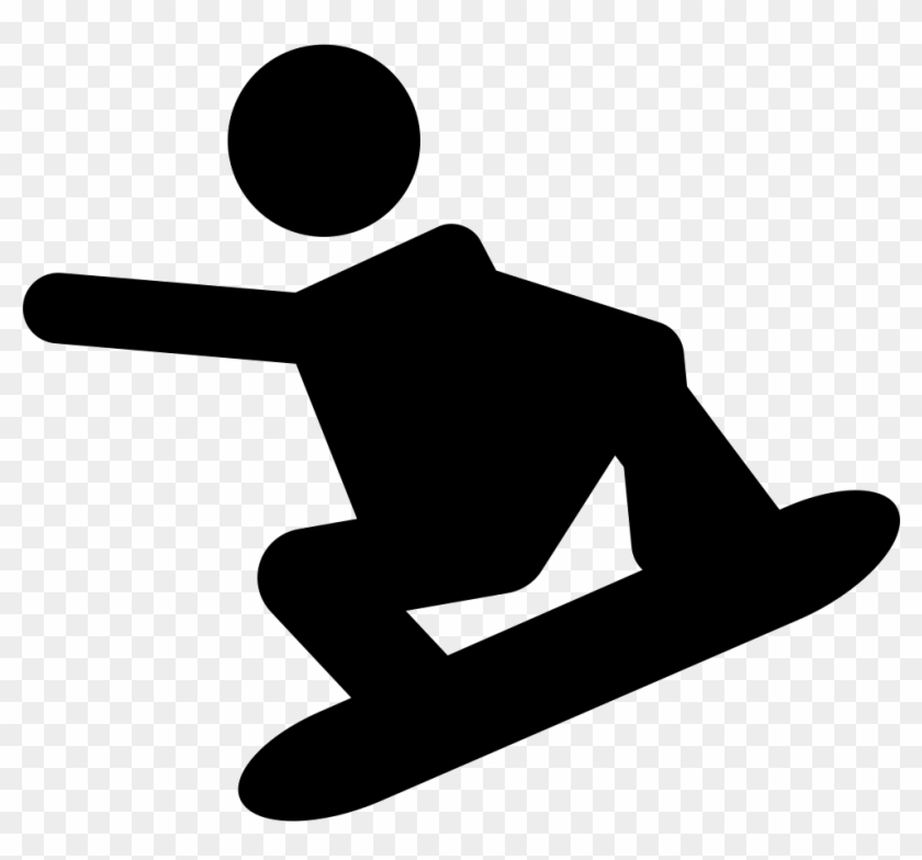 Extreme Snowboard Silhouette Comments - Extreme Sports Icon #1203655