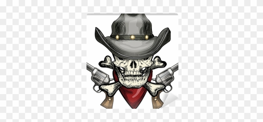Skull With Cowboy Hat #1203834