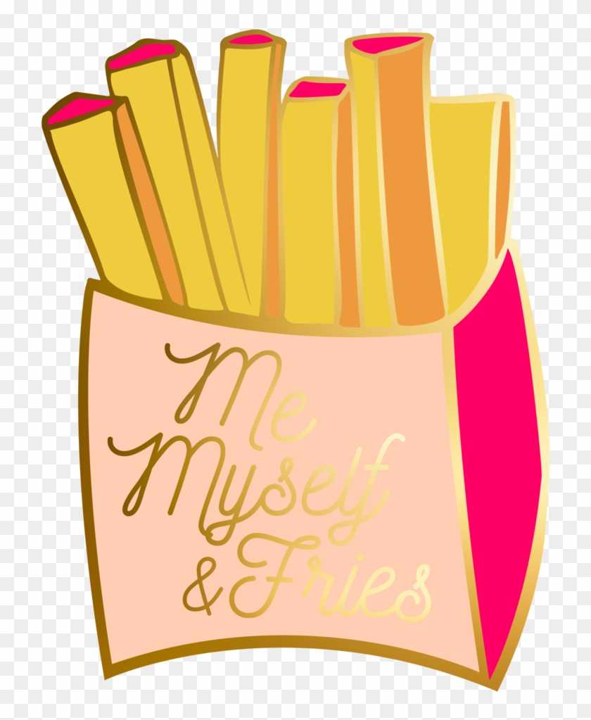 Me, Myself & Fries Pin Mockup - Me, Myself & Fries Pin Mockup #1203838