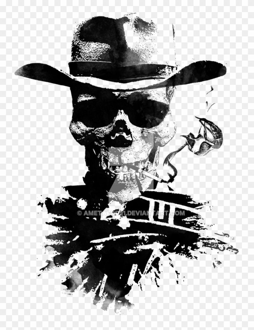Dead Cowboy By Ametafor91 - Transparent Skull Cowboy Hat #1203859