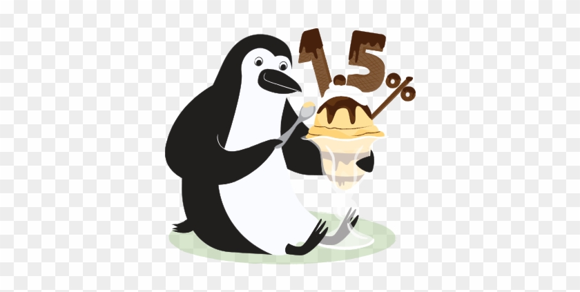 Percy Penguin Enjoying An Ice Cream Sundae With - Cibc Void Cheque Download #1203997