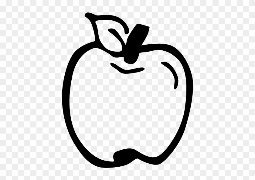 Apple Drawing Computer Icons Clip Art - Hand Drawn Apple Png #1204012