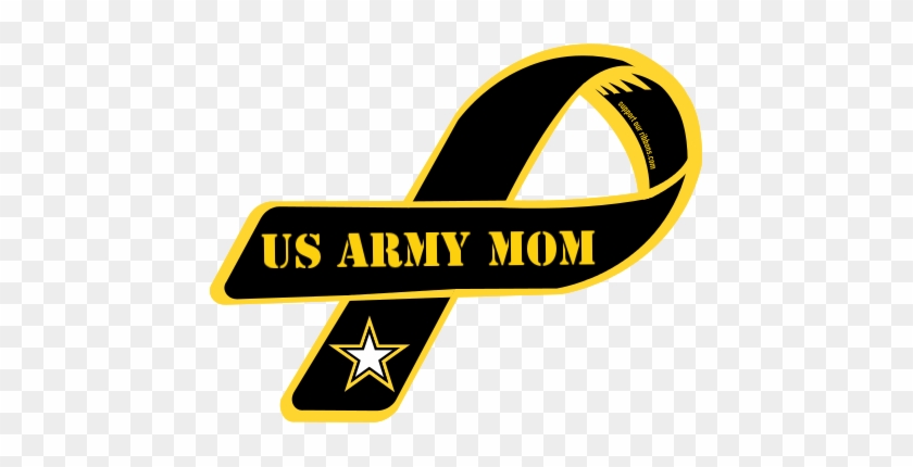 Us Army Mom - Support Our Troops Ribbon #1204069