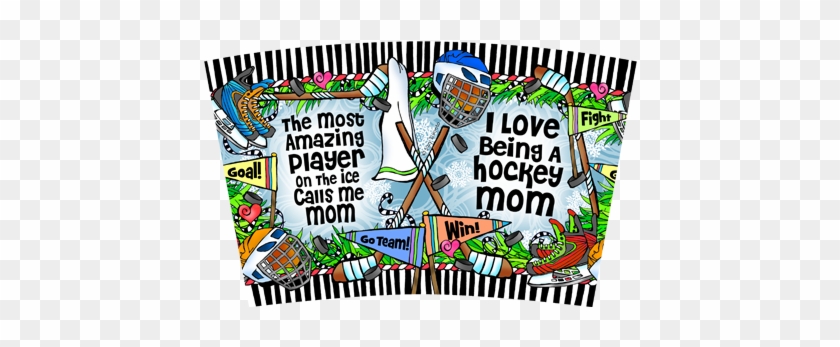 Hockey Mom Stainless Steel Tumbler - Graphic Design #1204071