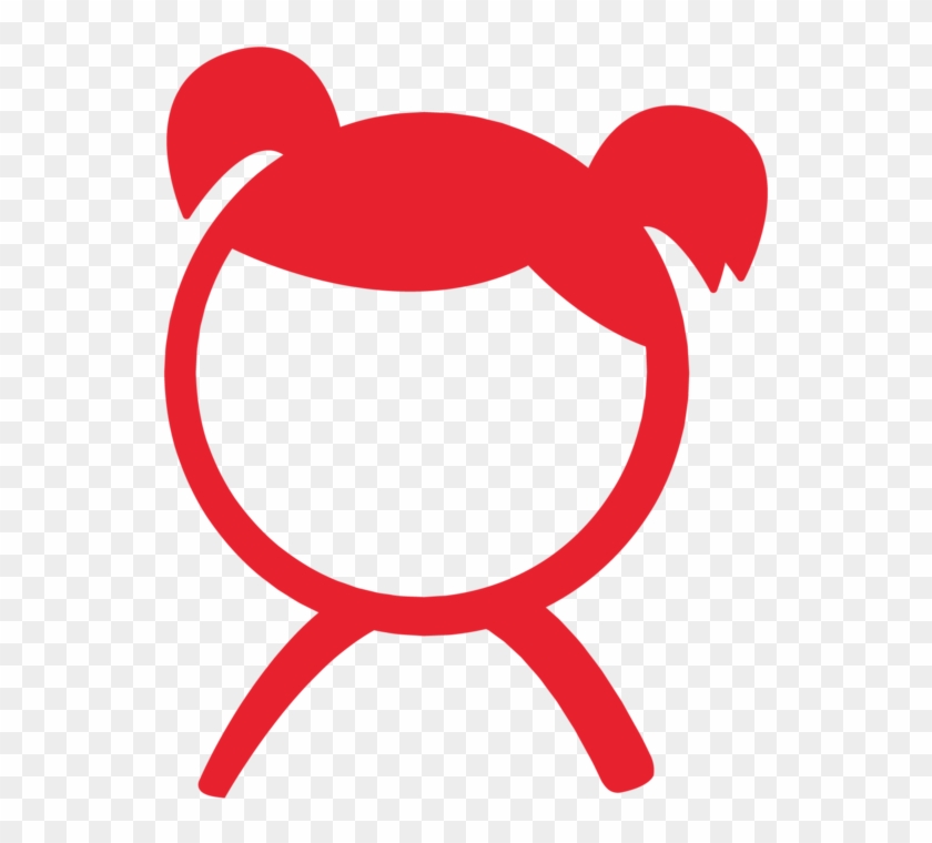 Icon Of A Young Girl With Pigtails, Representing Our - Abandonul Scolar #1204143