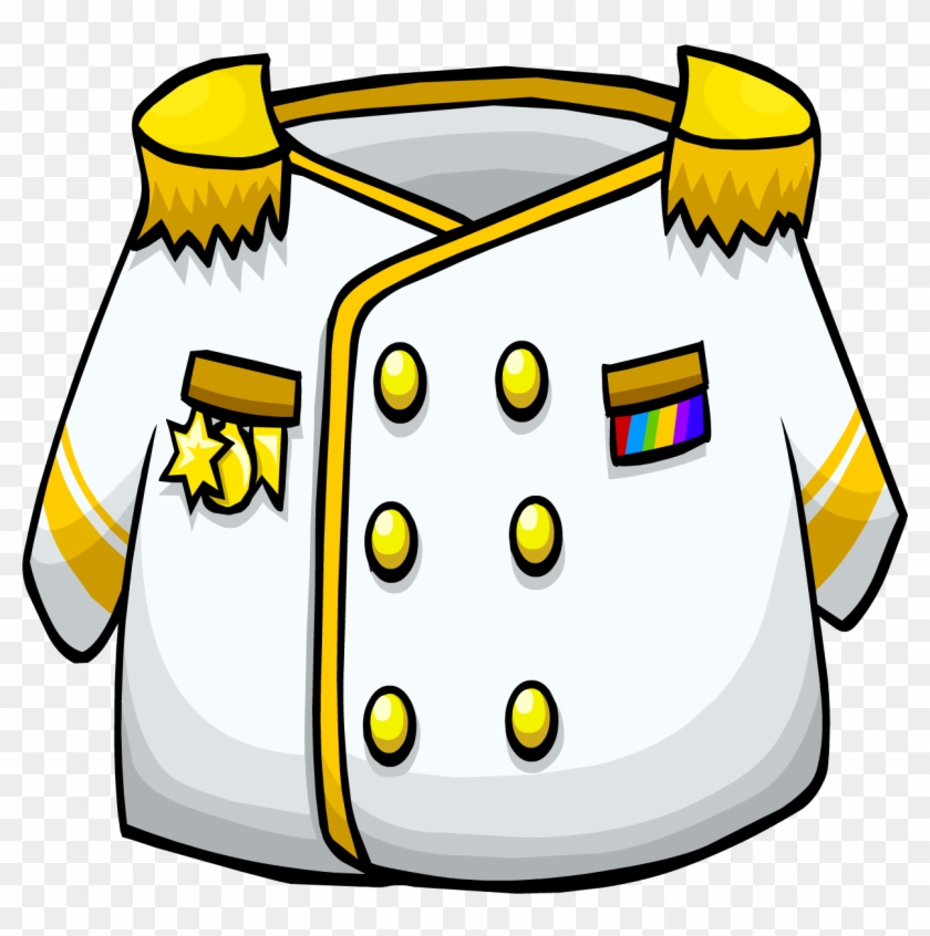 White Admiral Jacket - Club Penguin Admiral Jacket #1204339