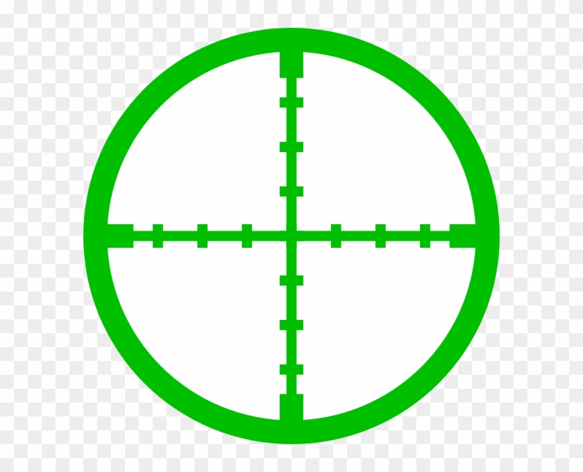 How To Set Use Green Target Svg Vector - Crosshairs Png #1204442
