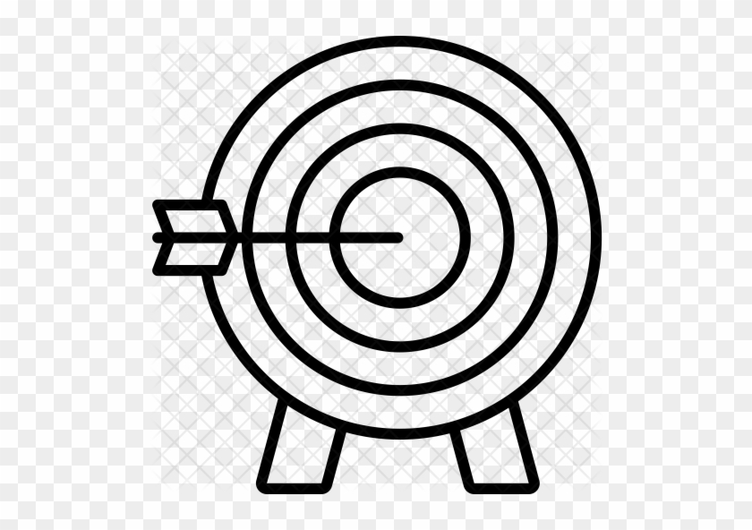 Archery Icon - Archery Target Outline #1204452