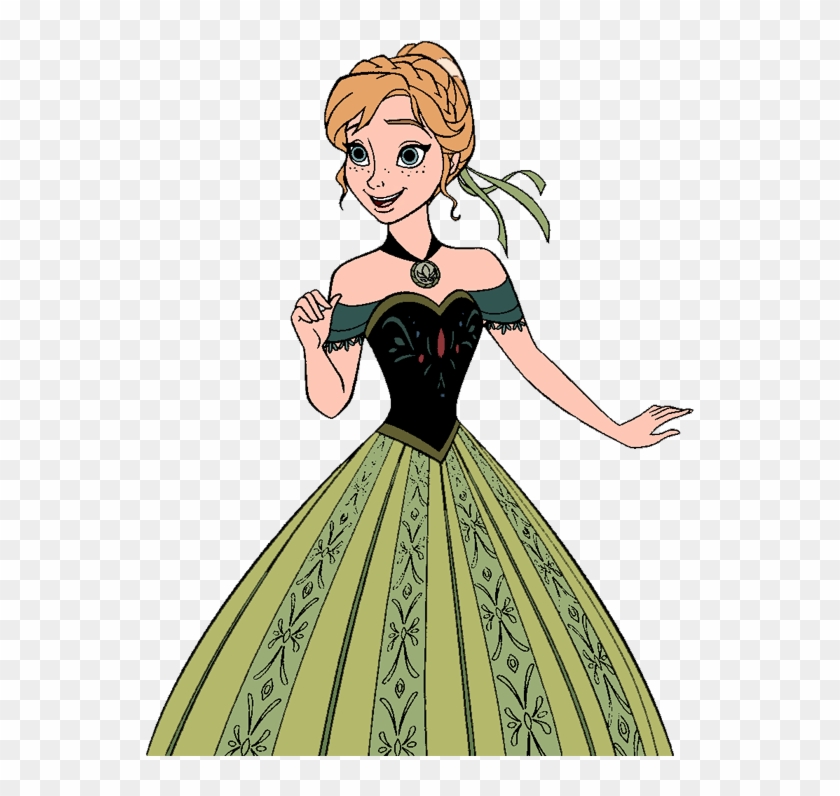 Anna Green Dress Clipart By Hillygon - Anna In Her Coronation Dress #1204506