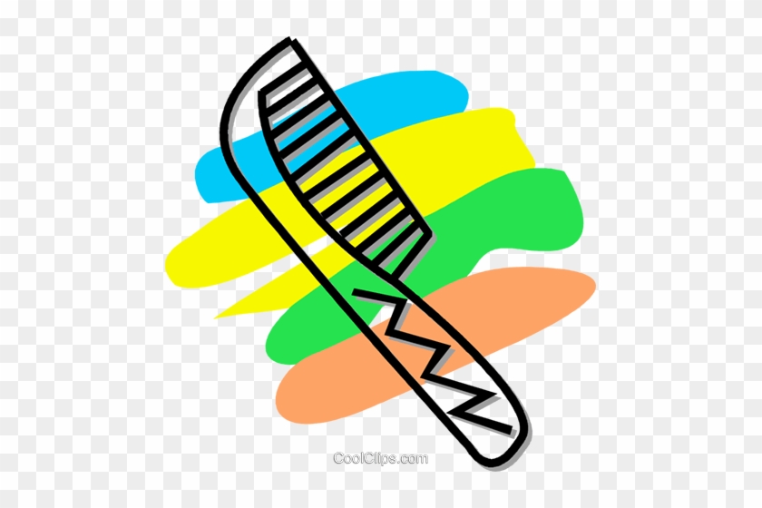Hair Comb Royalty Free Vector Clip Art Illustration - Hamster Wheel #1204522