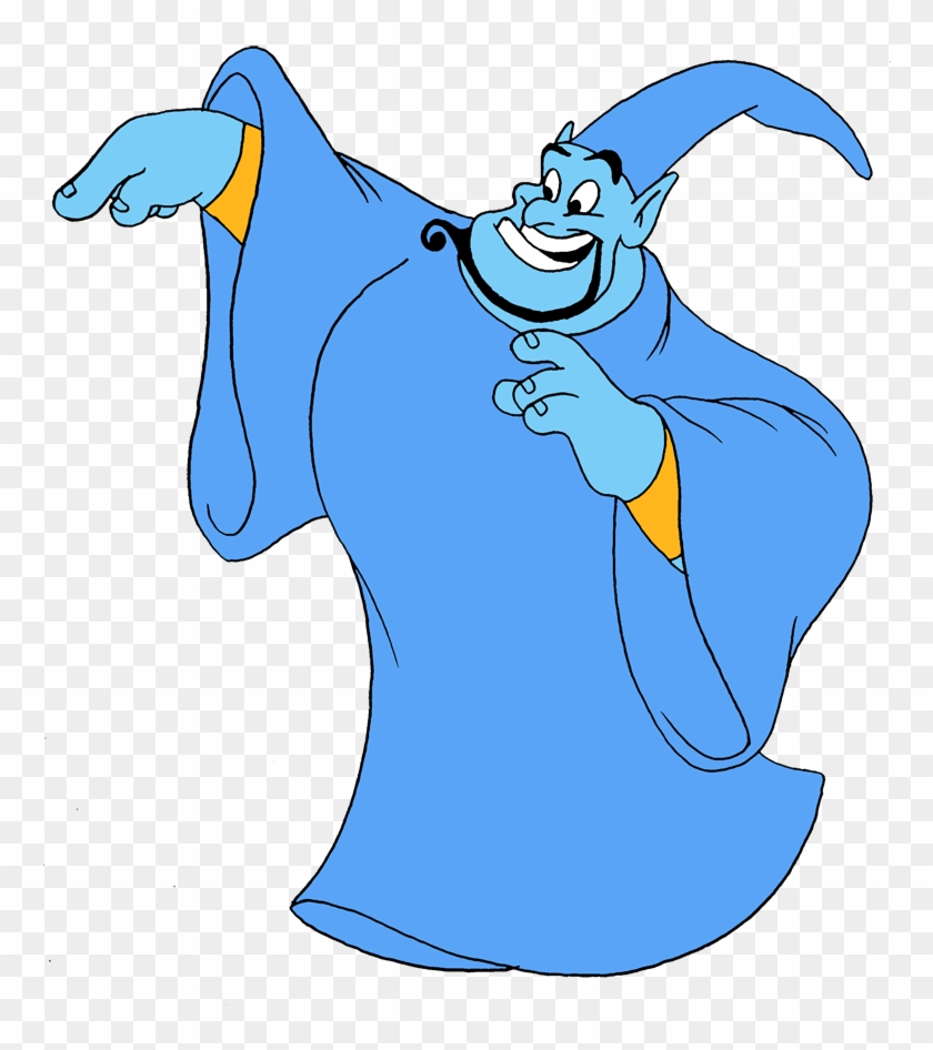 Genie Dressed As Merlin By Lionkingrulez - Genie Cartoon Png #1204532