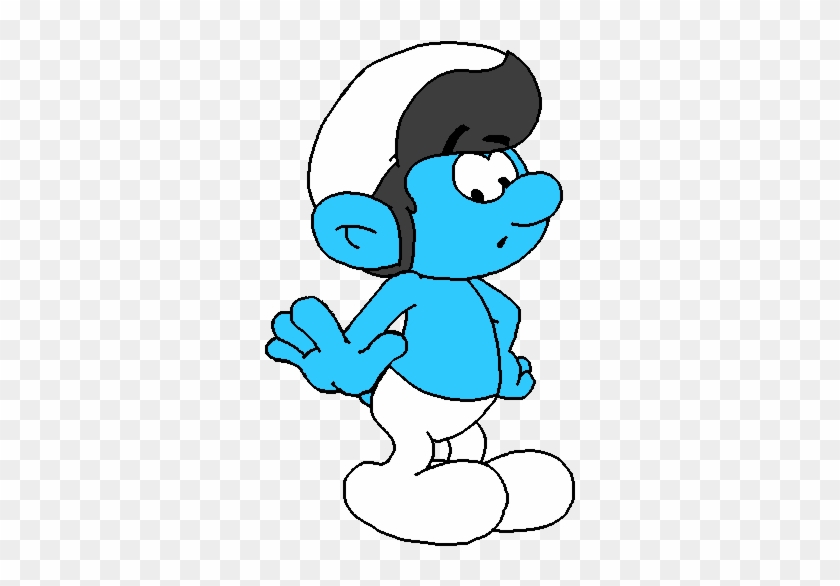Greaser Dressed As A Regular Smurf By Grishamanimation1 - The Smurfs #1204546