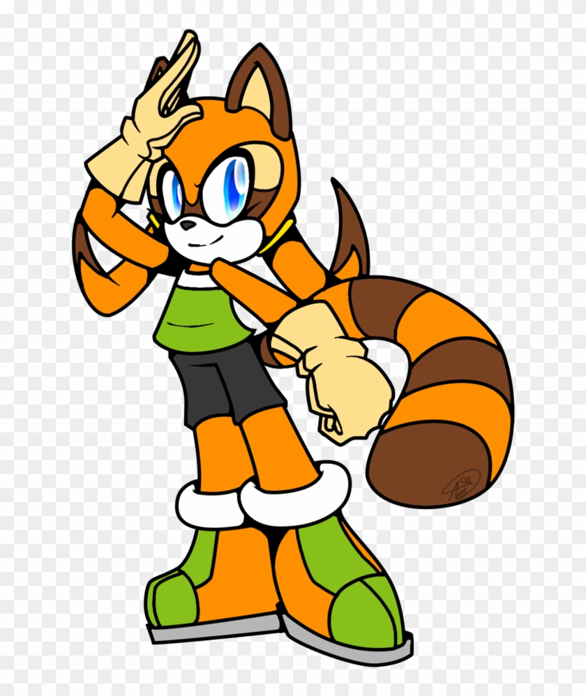 Marine The Raccoon By Ace The Artist - Cartoon #1204575