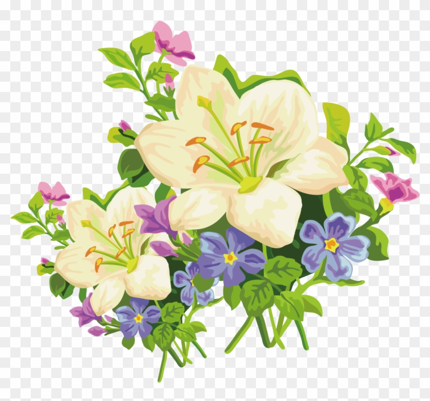 Easter Lily Amaryllis Belladonna Flower Clip Art - Autocollants Muraux Me437 Belle Orchidée 96 X 90 Cm #1204618