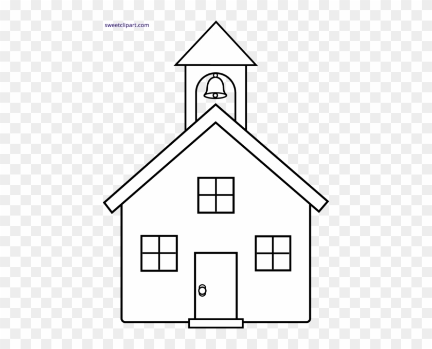 School House Silhouette At Getdrawings Com Free For - Drawing Of A Church #1204799