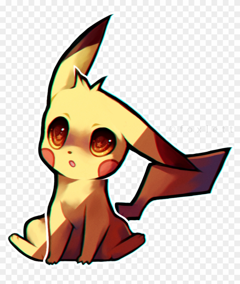 Pikachu By Foxlett - Pikachu Fanart Png #1204966