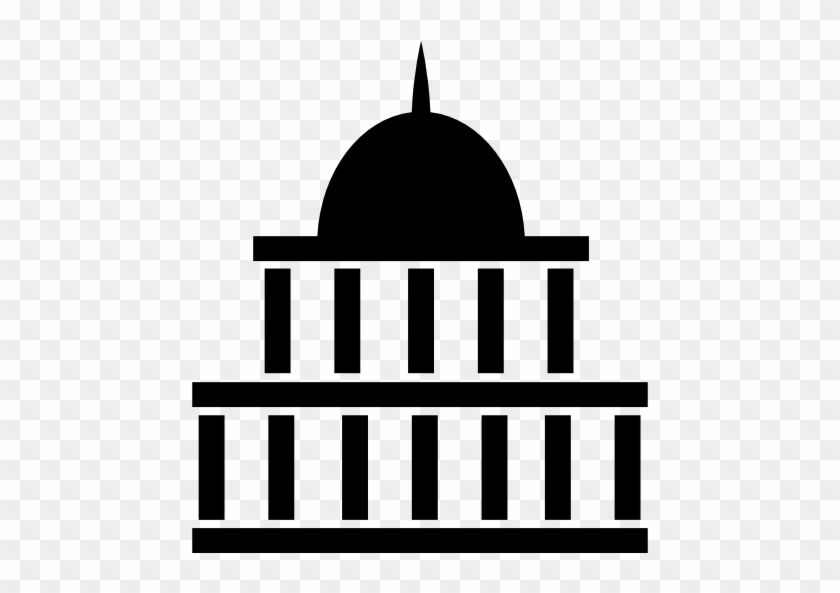 White House Clipart Government Symbol - Government Flat Icon #1205101