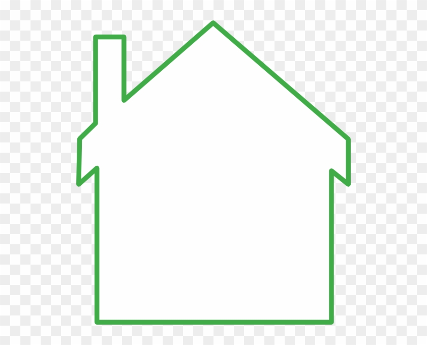This Free Clip Arts Design Of Green House Outline - Lodging #1205102