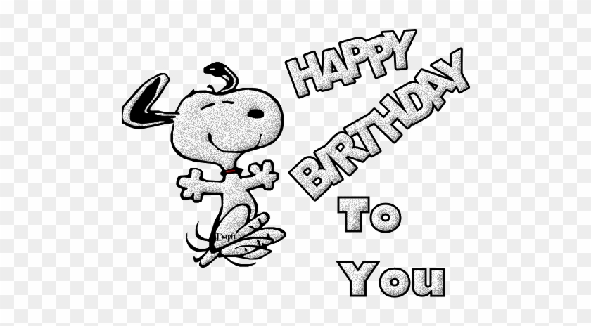 Happy Birthday Happy Birthday Snoopy Animated Free Transparent Png Clipart Images Download