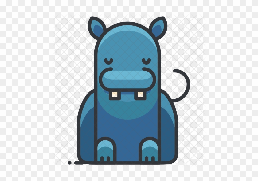 Hippo Icon - Rhinoceros #1205284
