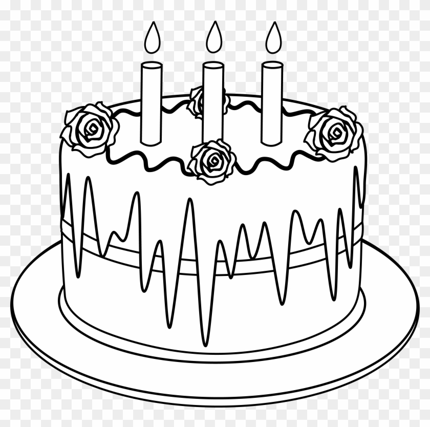 Clip Arts Related To - Draw A Fancy Birthday Cake #1205320