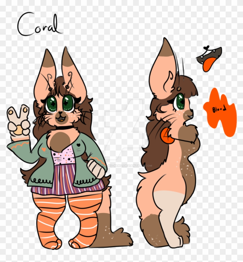 Coral The Cat Ref By Kami Ko Neko - Cartoon #1205368