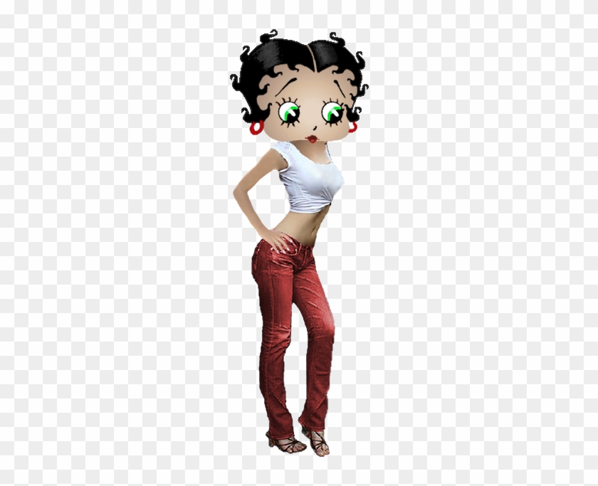 Betty Boop In Her Red Blue Jeans - Betty Boop Skinny #1205400