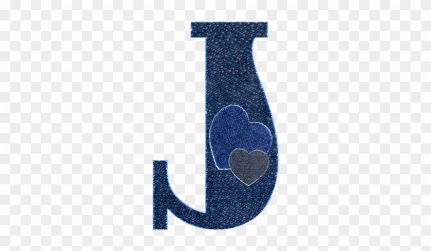 Blue Denim Jeans - Alphabet #1205403