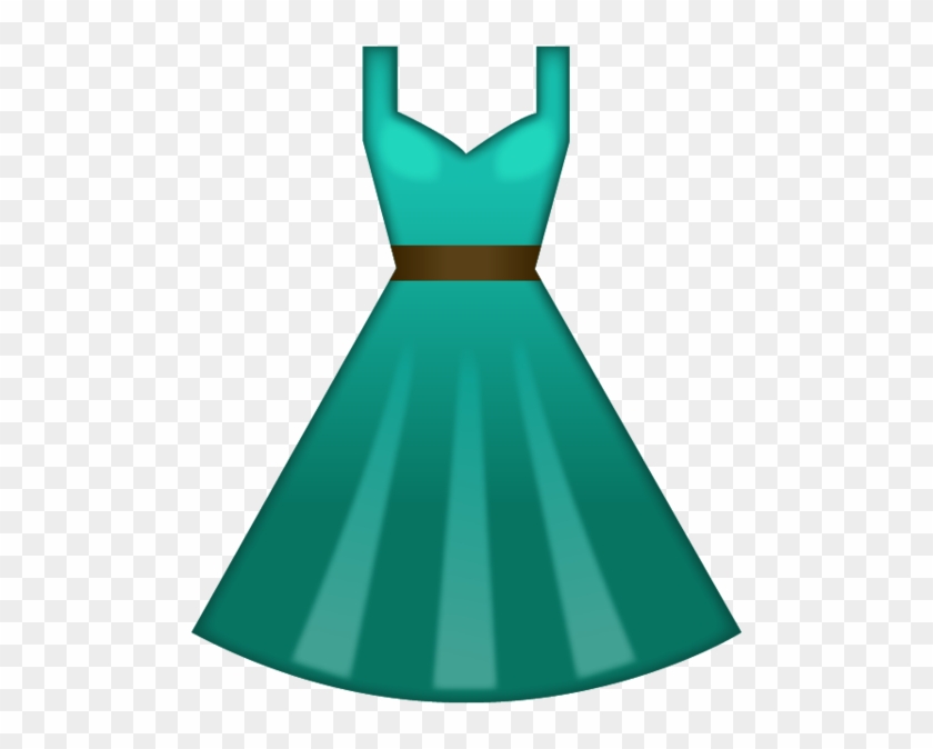 Dress Clipart Emoji - Green Dress Emoji Png #1205490