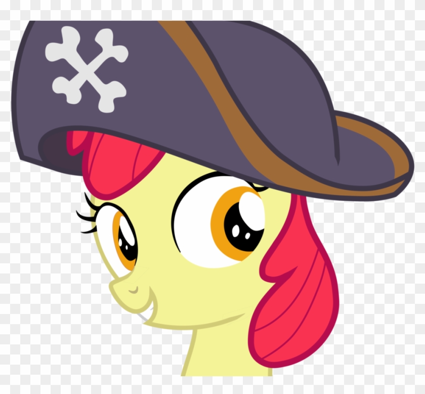Apple Bloom W/ Pirate Hat By Frownfactory - Cartoon #1205606